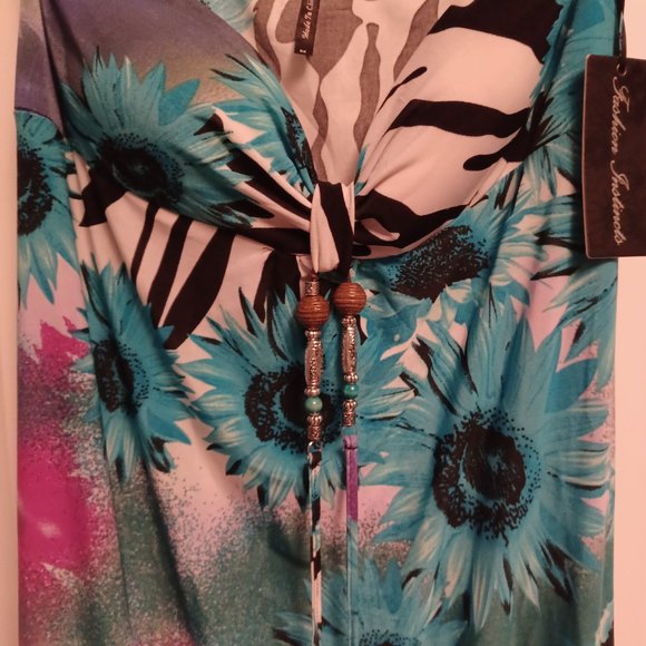 Floral sleeveless dress - Picture 2 of 6